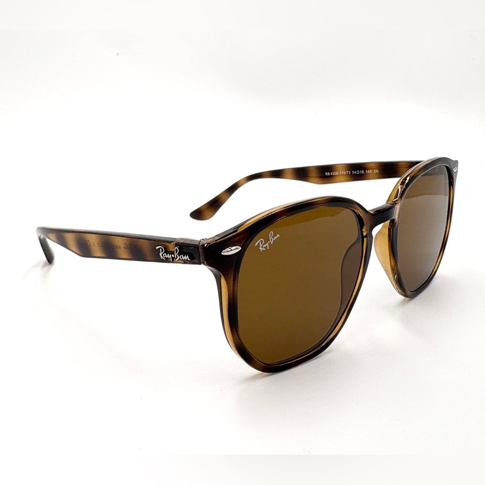 Ray-Ban Round Lens RB4306 Highstreet Tortoise Brown Lens Sunglasses 54mm 710/73 - Picture 2 of 11